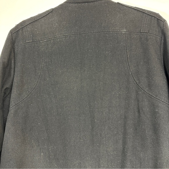 Coogi Vintage Black/ Dark Gray Wool Blend Bomber Jacket - Picture 9 of 16